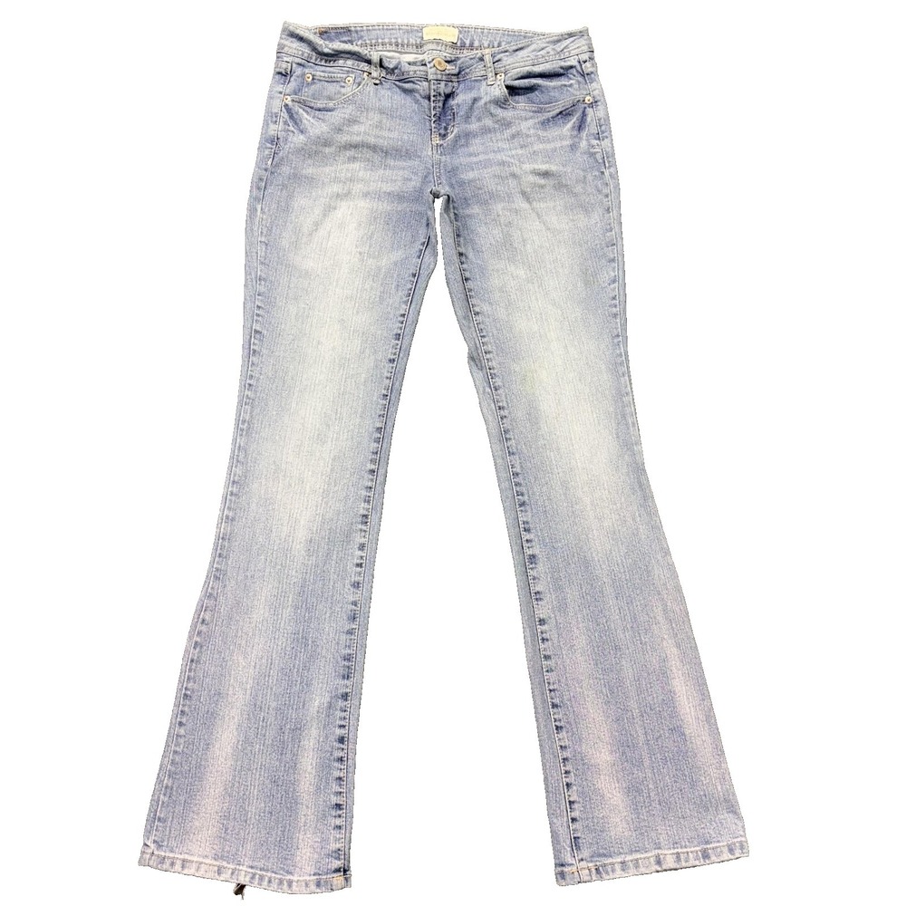 Aeropostale Chelsea‎ Bootcut Jeans Womens 11/12 Juniors Long Light Wash 32x33